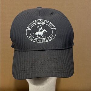 Winkelman Cup Black Baseball Hat Cap Nike Legacy91 Dri-fits. Polo horse